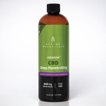 Deep Penetrating CBD German Chamomile Lavender Body Massage Oil - 16oz